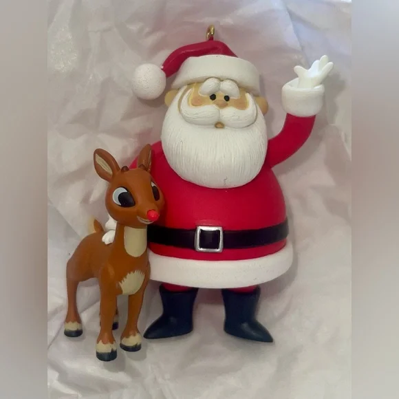 Hallmark Keepsake Santa and Rudolph Christmas Ornament - Picture 2 of 3